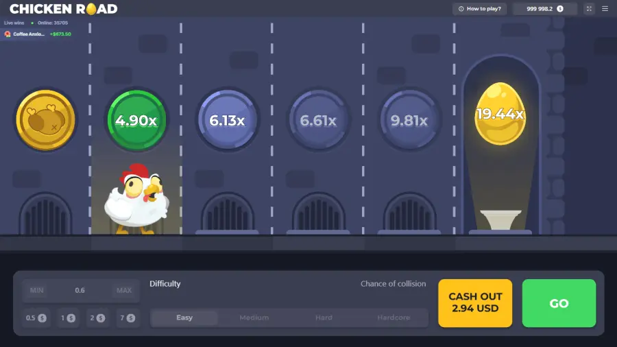 Chicken Road — versione originale InOut Games