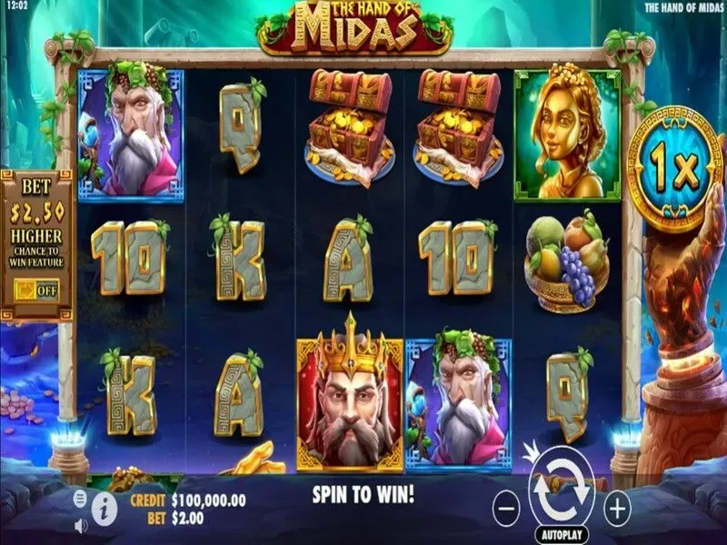 The Hand of Midas Pragmatic Play — Golden Symbols